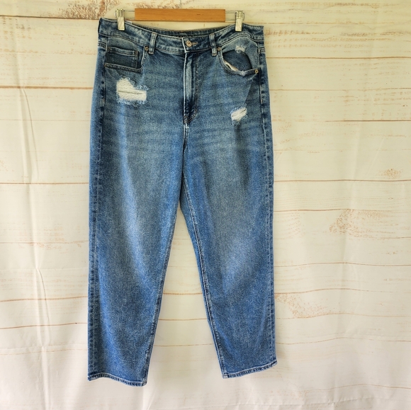 American Eagle Mom Straight Jeans Size 14 - Picture 12 of 12